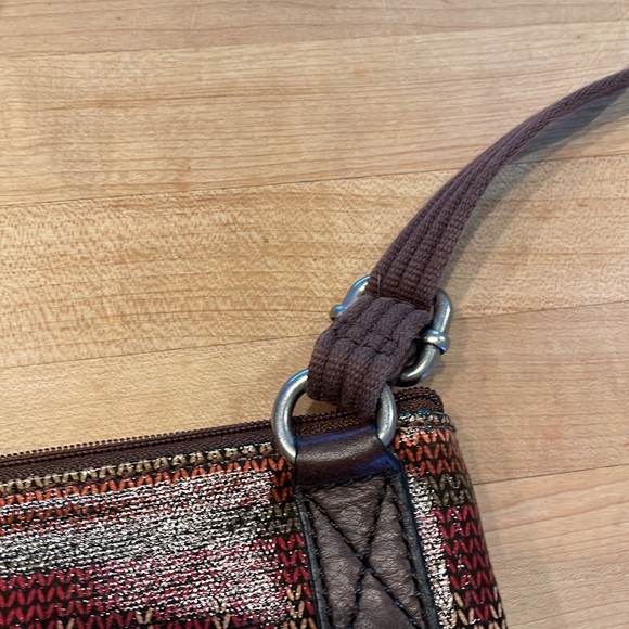 Fossil Key - Per Small Purse Multi Color with Brown Strap - Picture 11 of 14